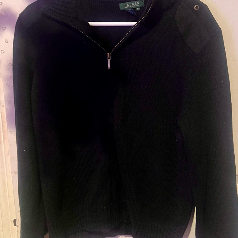 Preppy Lauren Ralph Lauren Black Sweater tennis-core